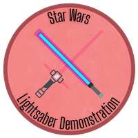 Star Wars Lightsaber Demonstration Badge