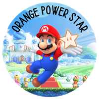 Orange Power Star Badge