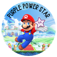 Purple Power Star Badge