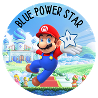 Blue Power Star Badge